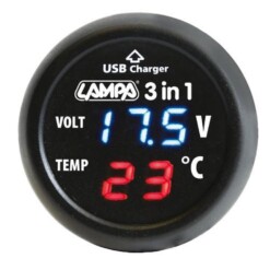 USB charger with voltmeter & thermometer 11 USB charger with voltmeter & thermometer - Image 5